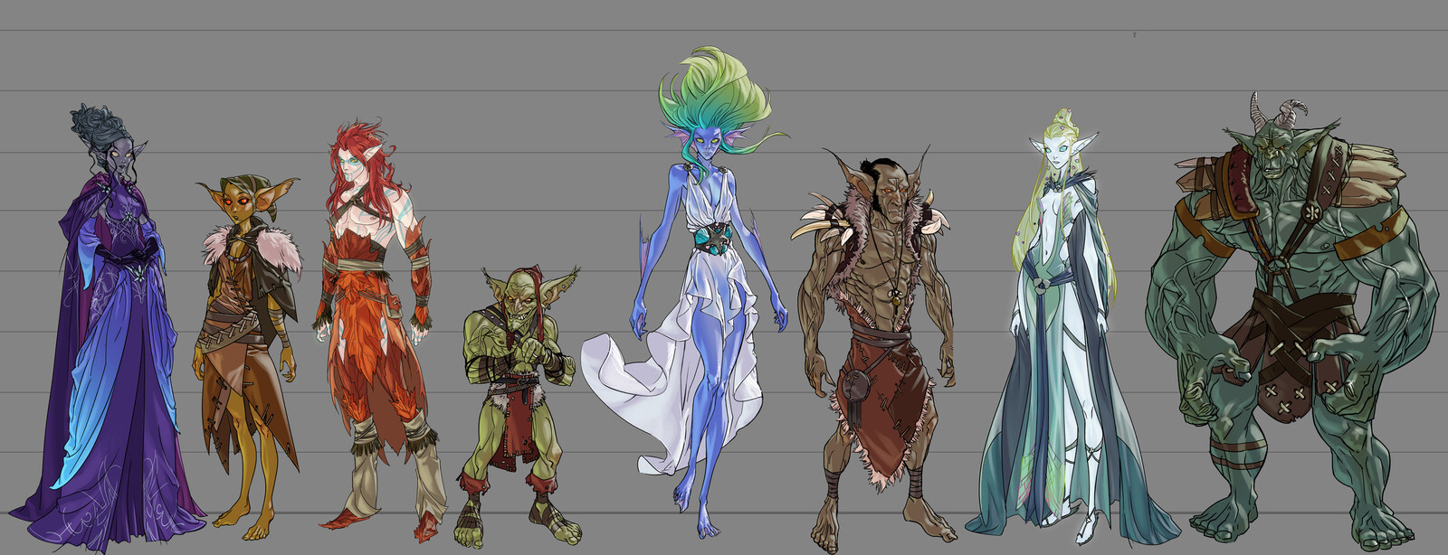 Player character Race/Culture archetypes.