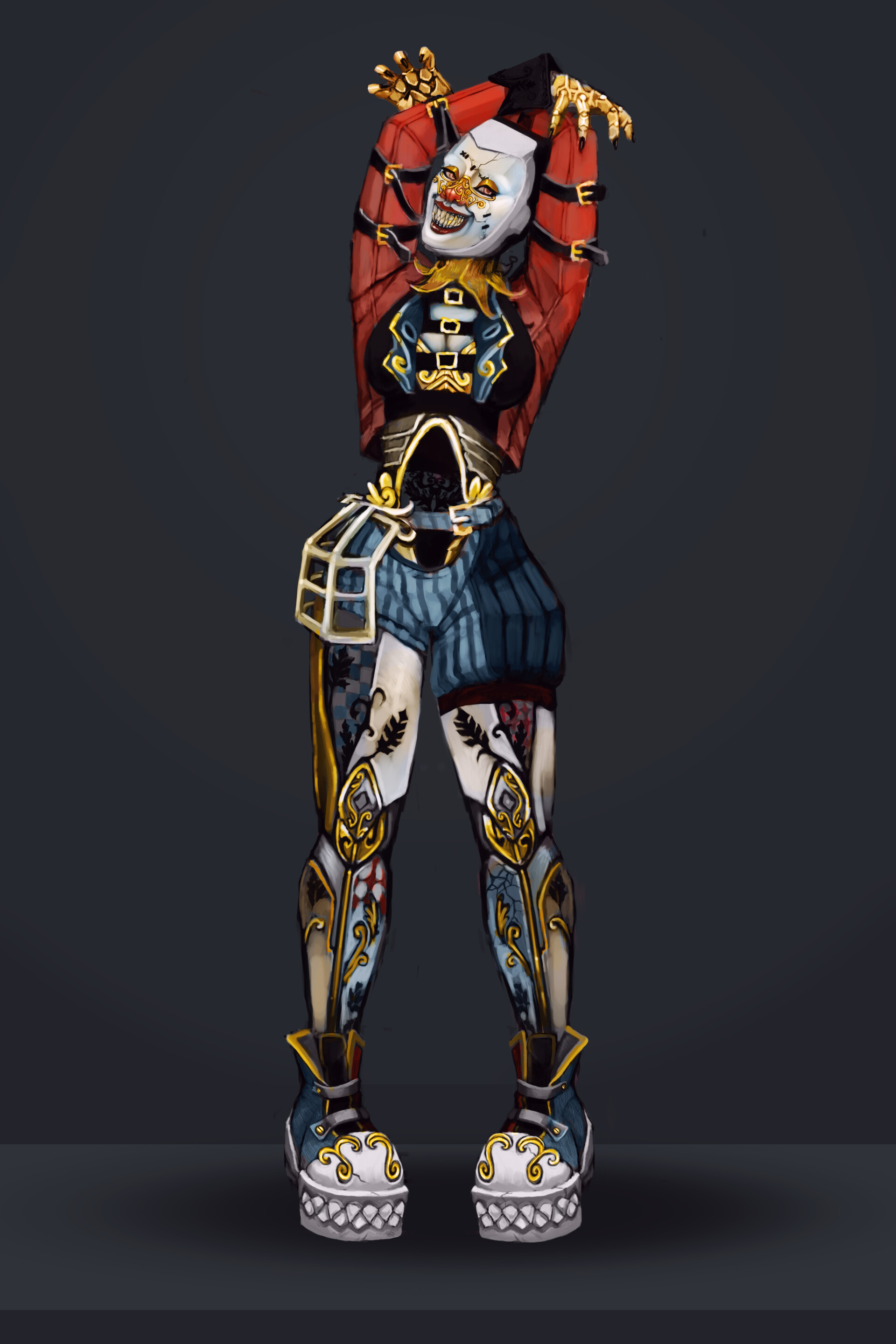 ArtStation - WIP of Porcelain clown