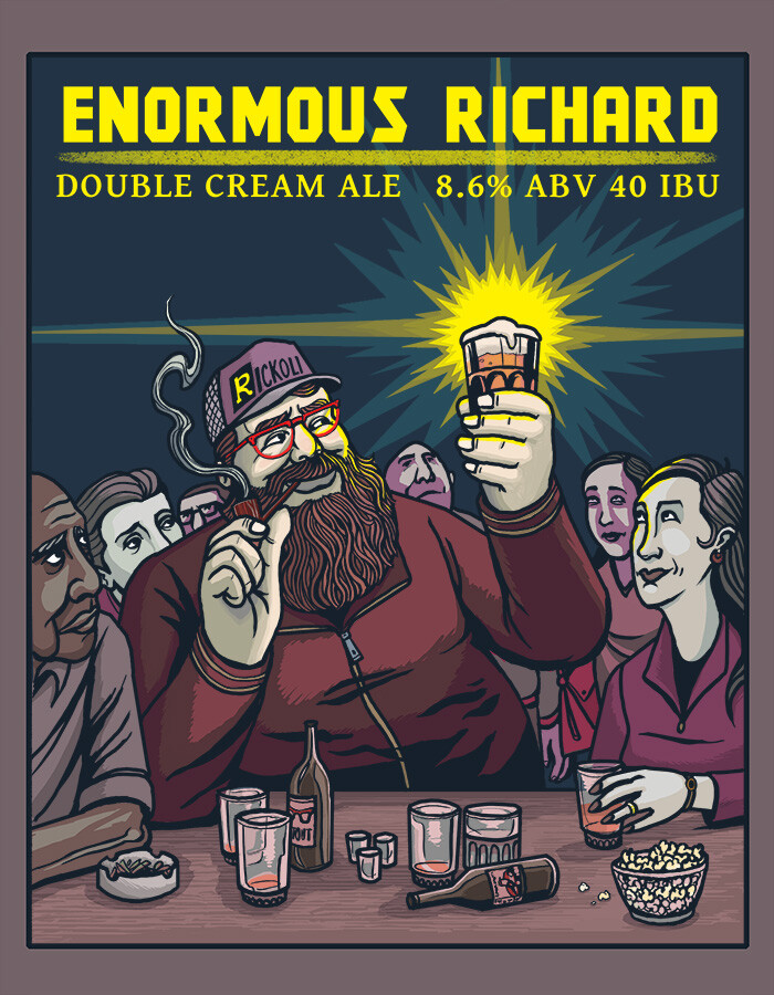ArtStation Enormous Richard Beer Label