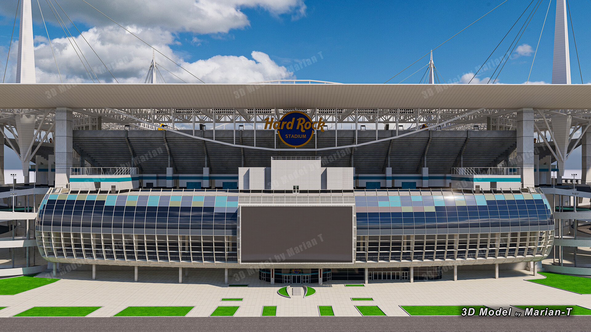 Hard Rock Stadium Miami-Florida USA 3D