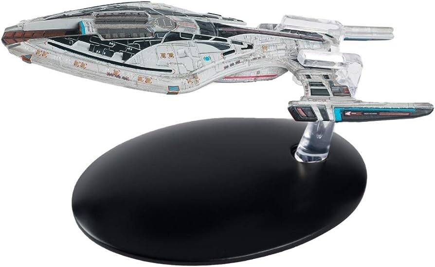 Eaglemoss' die-cast model of the U.S.S. Pathfinder for their Star Trek Online Starships collection.