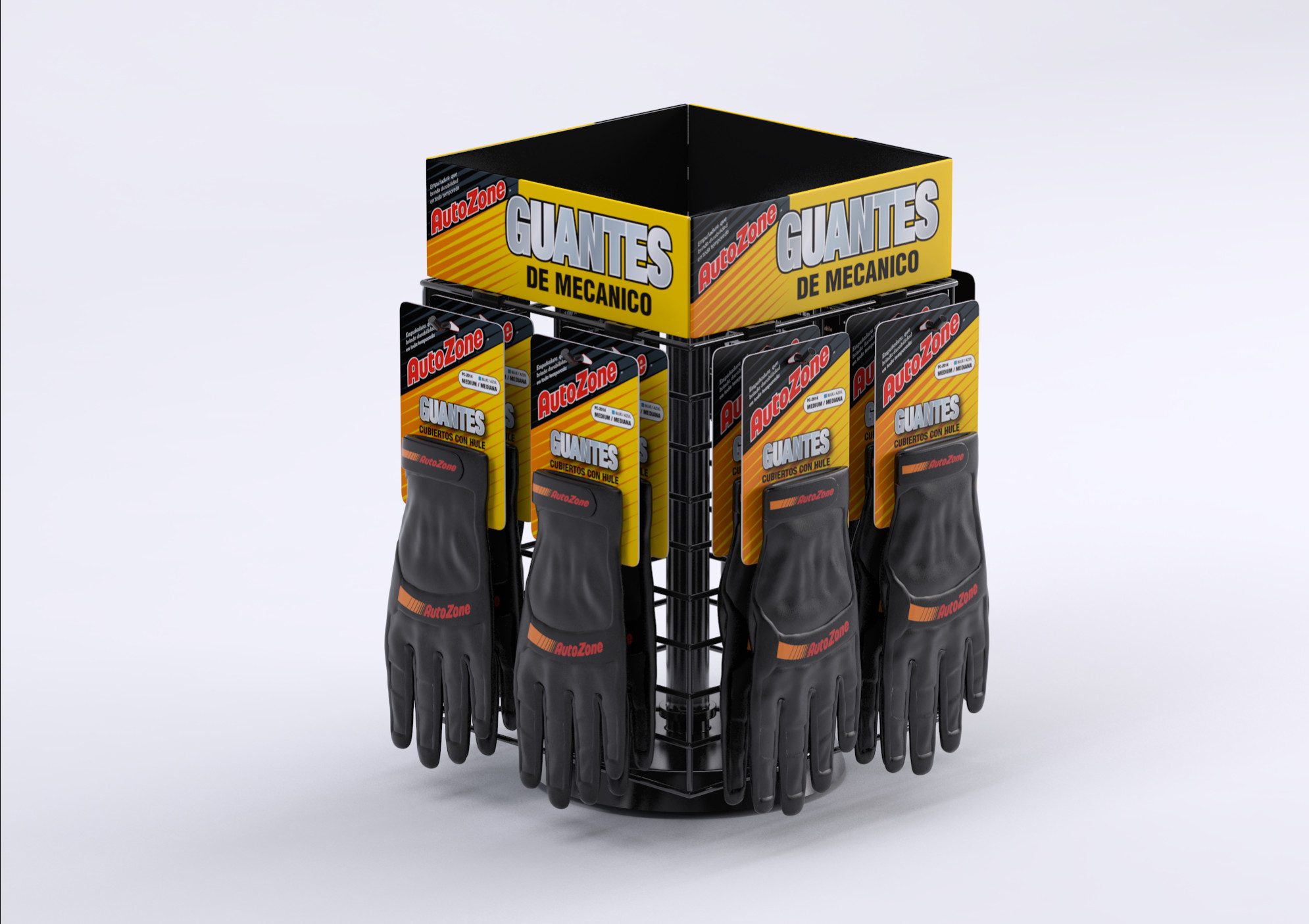 Adrian Alanis AutoZone Glove Display