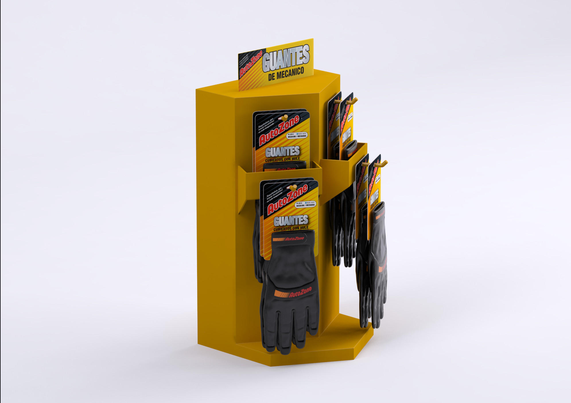 Adrian Alanis AutoZone Glove Display