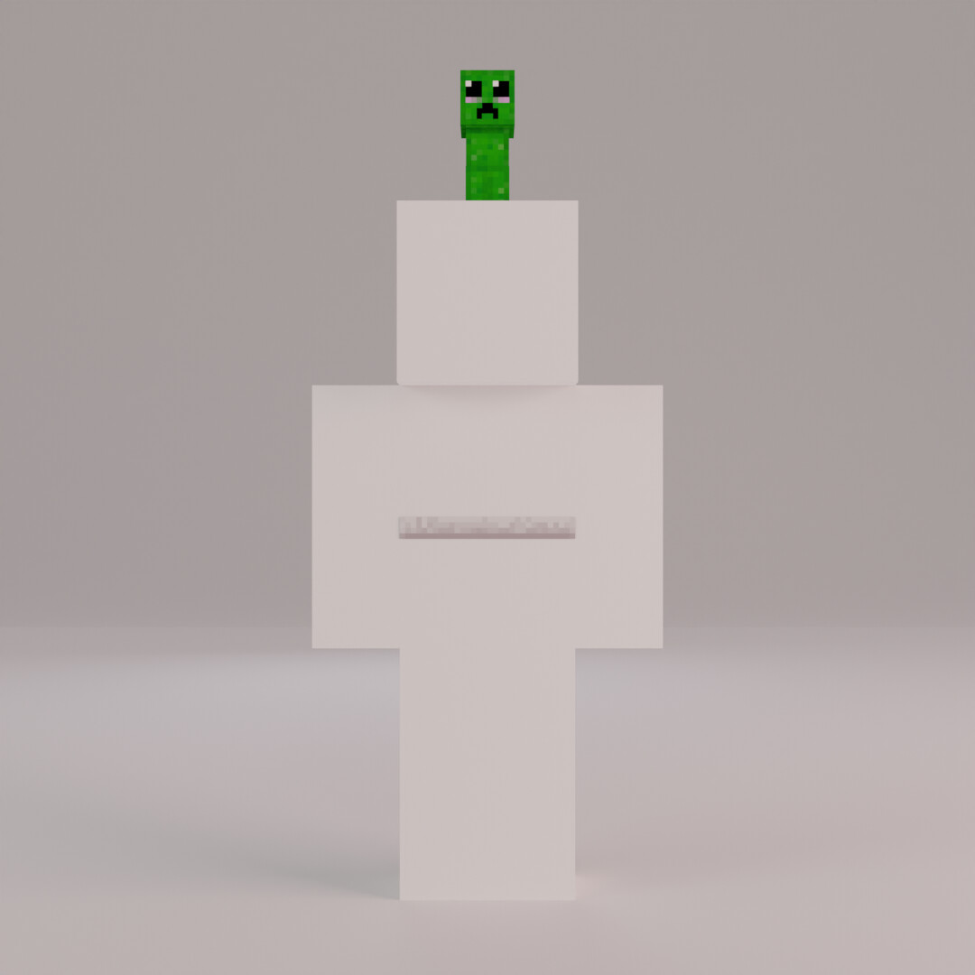 Minecraft Papercraft Creeper Skin