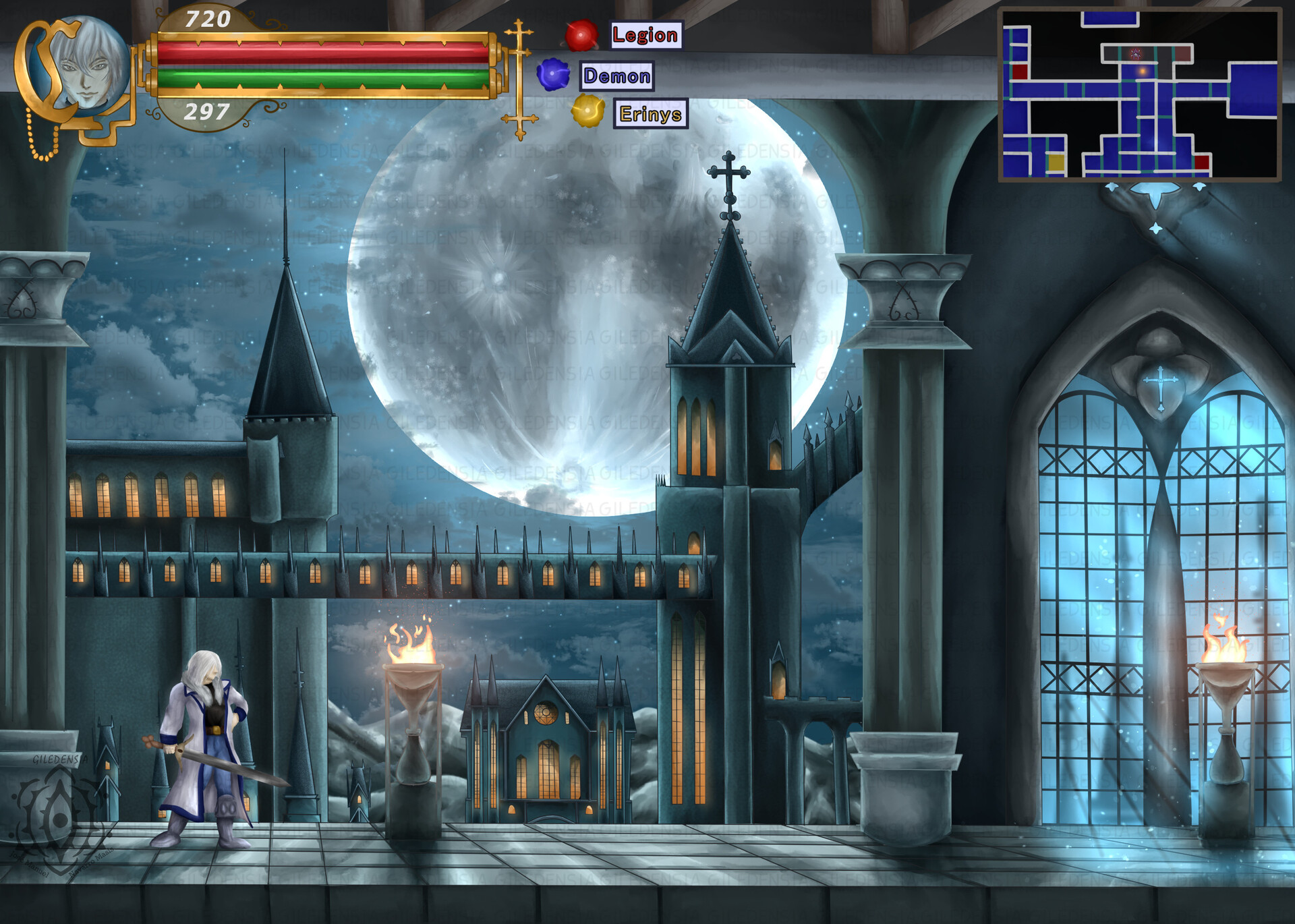 ArtStation Castlevania Aria of Sorrow Fan Remake