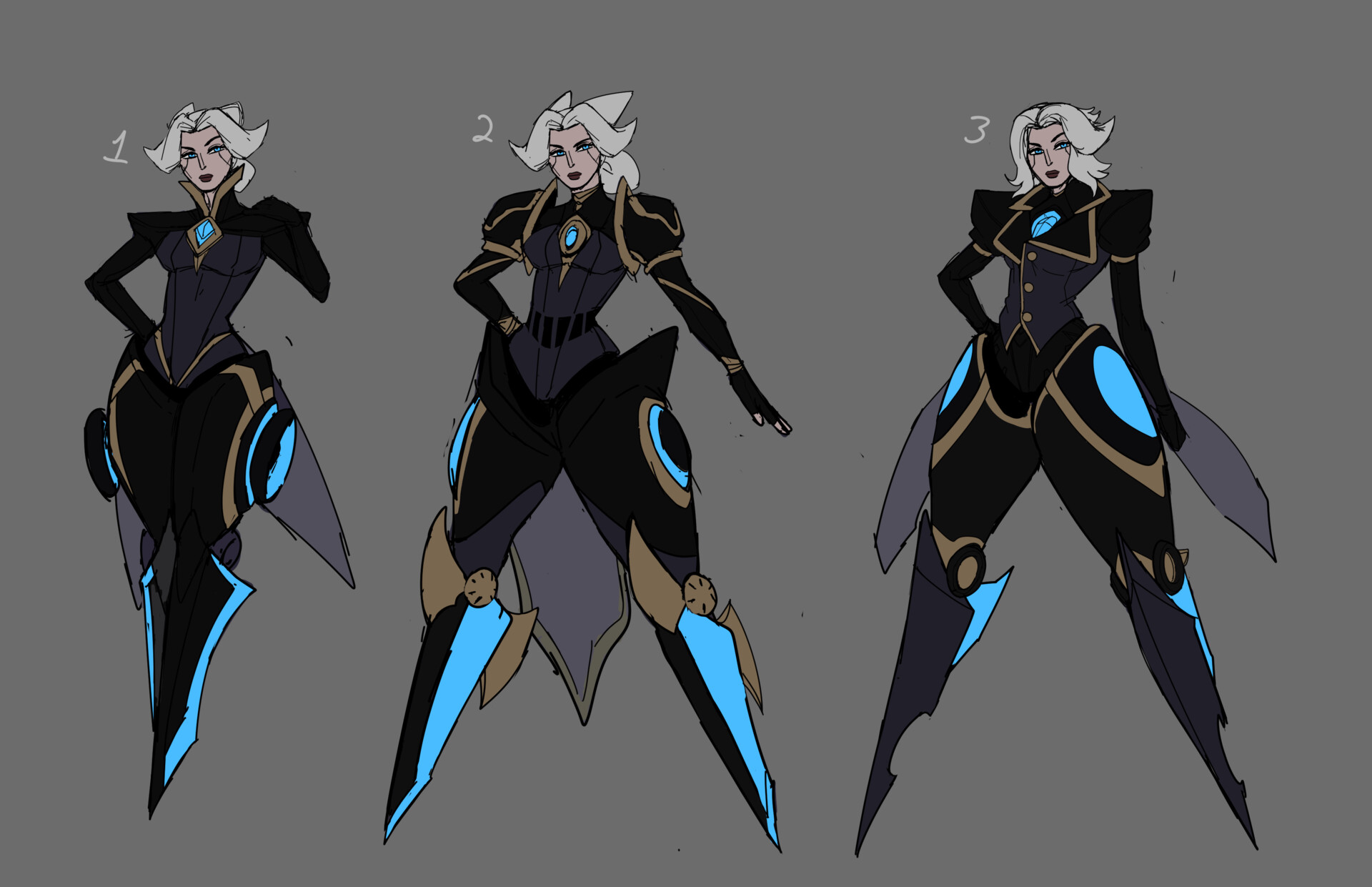 ArtStation - Camille Fan Skin Project-Concept phase