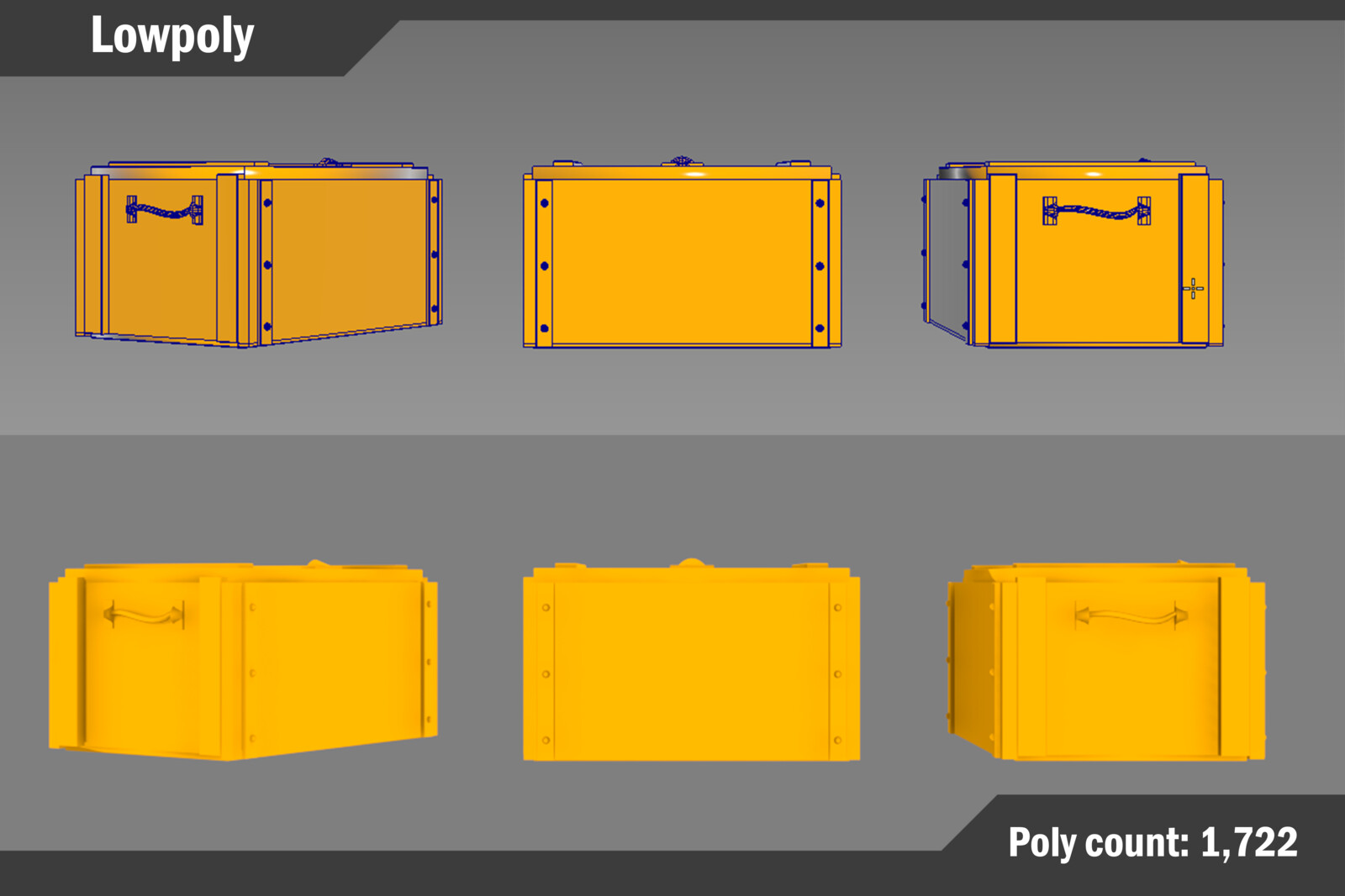 Crate Low Poly Model