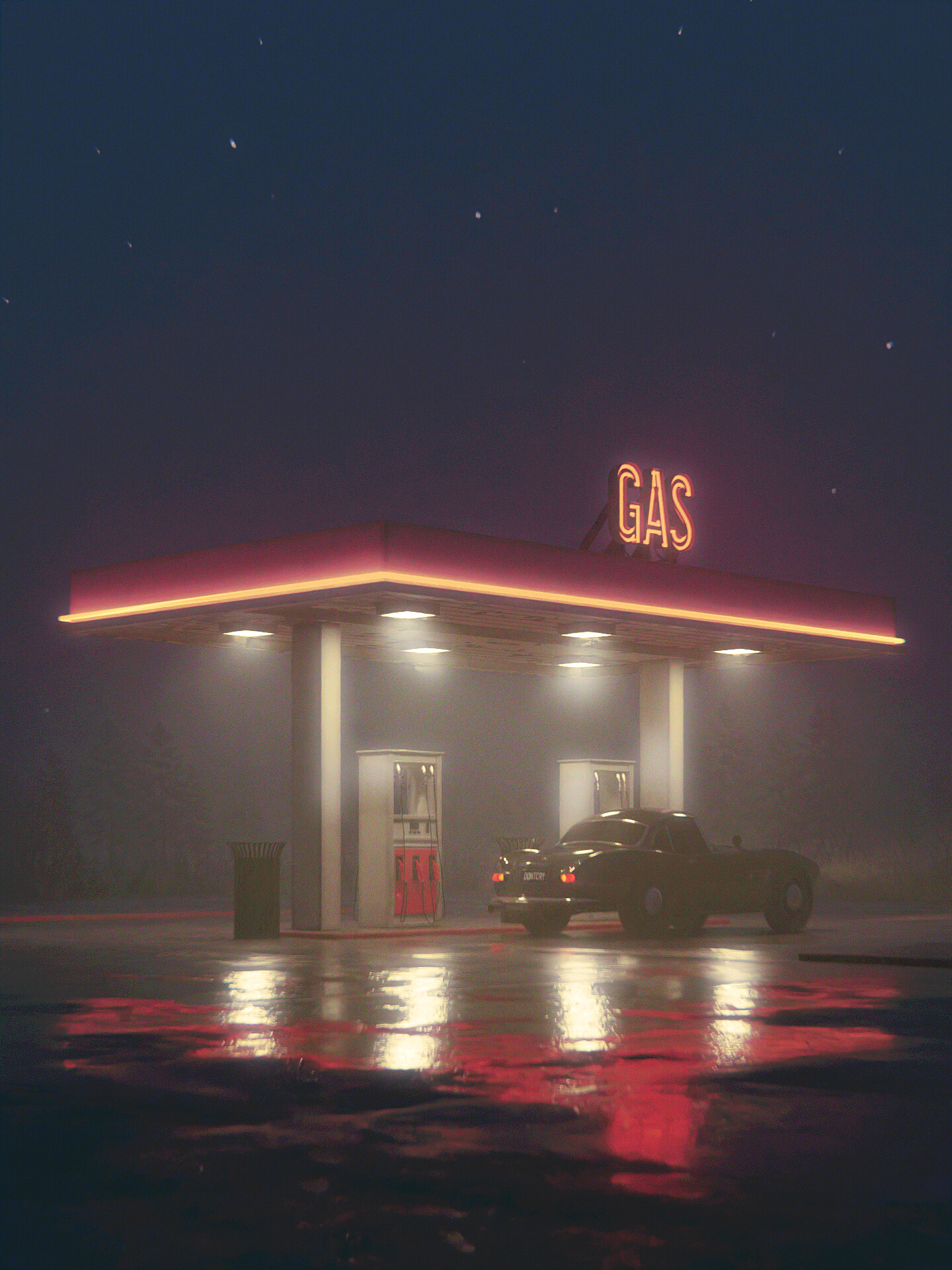 ArtStation Moody Gas Station