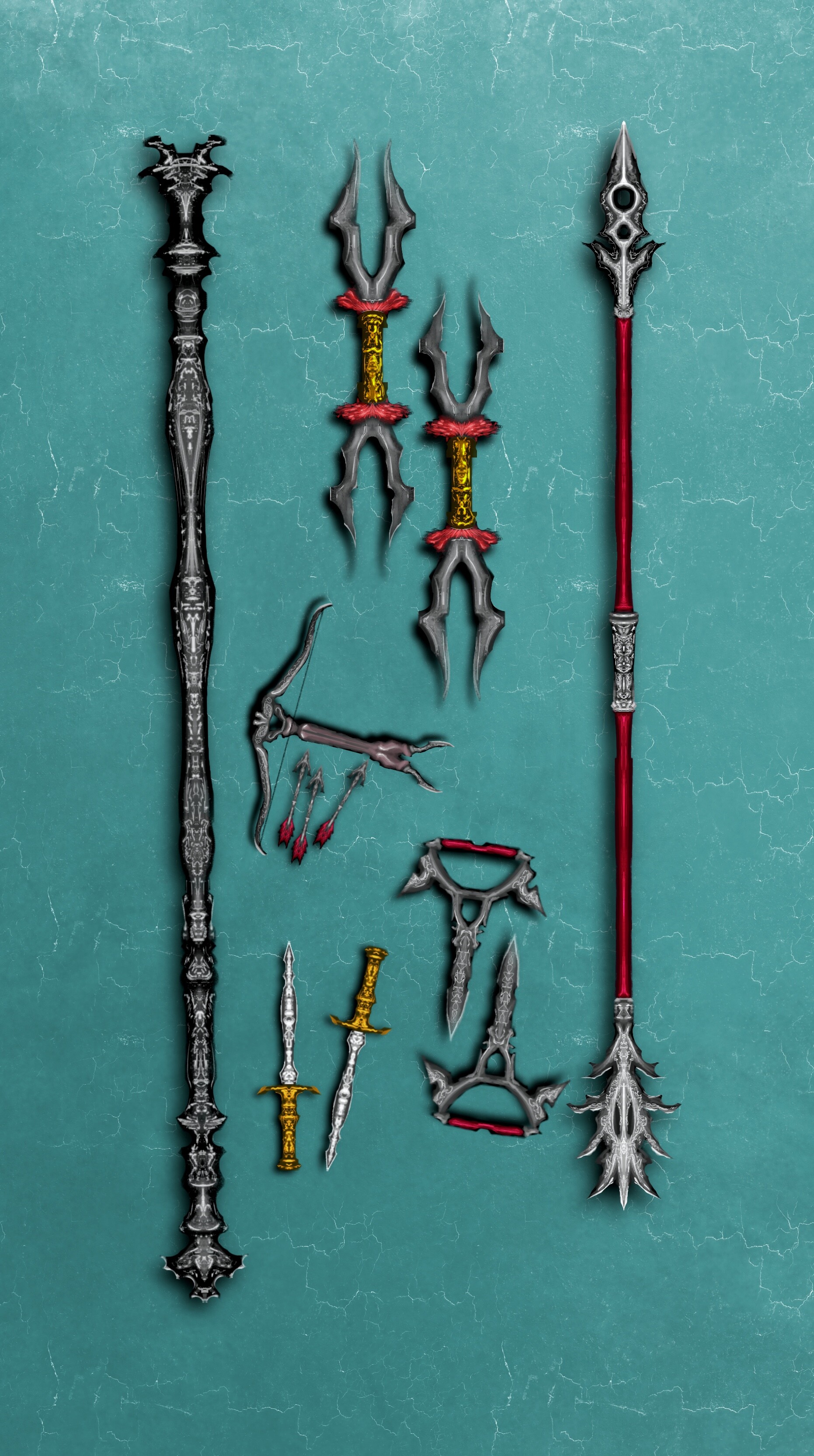 ArtStation Monk Weapon Set