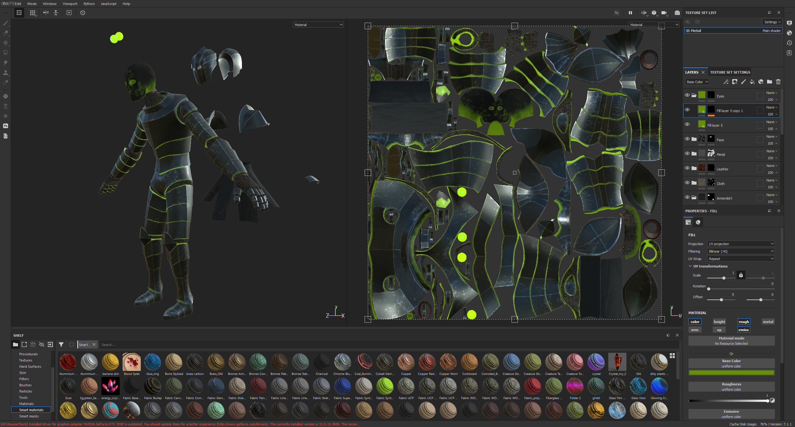 In Substance Painter Body