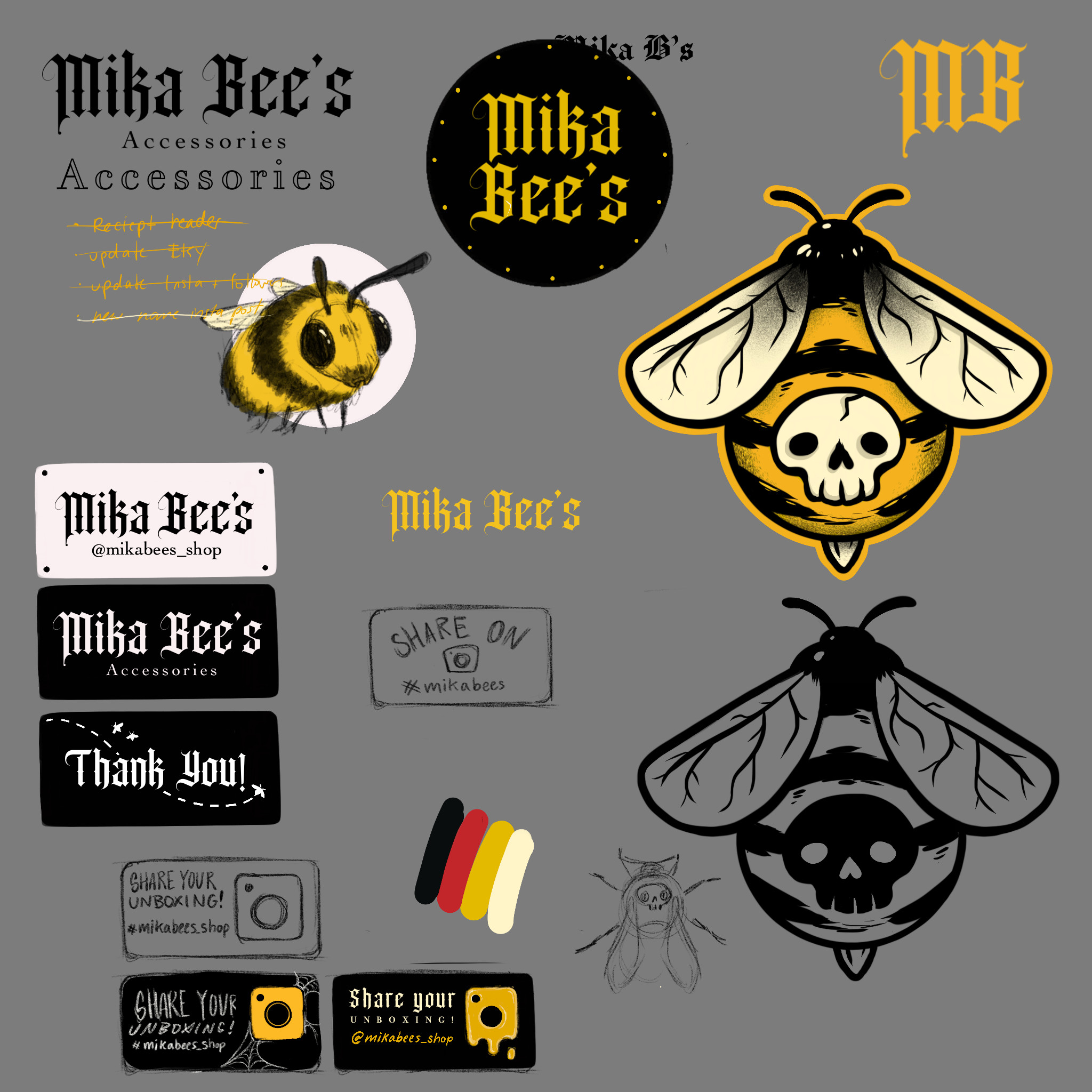 Concept and exploration of logo and title.