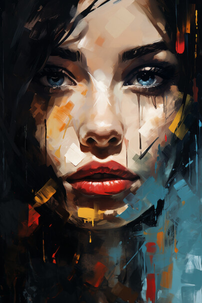 ArtStation - Woman face art