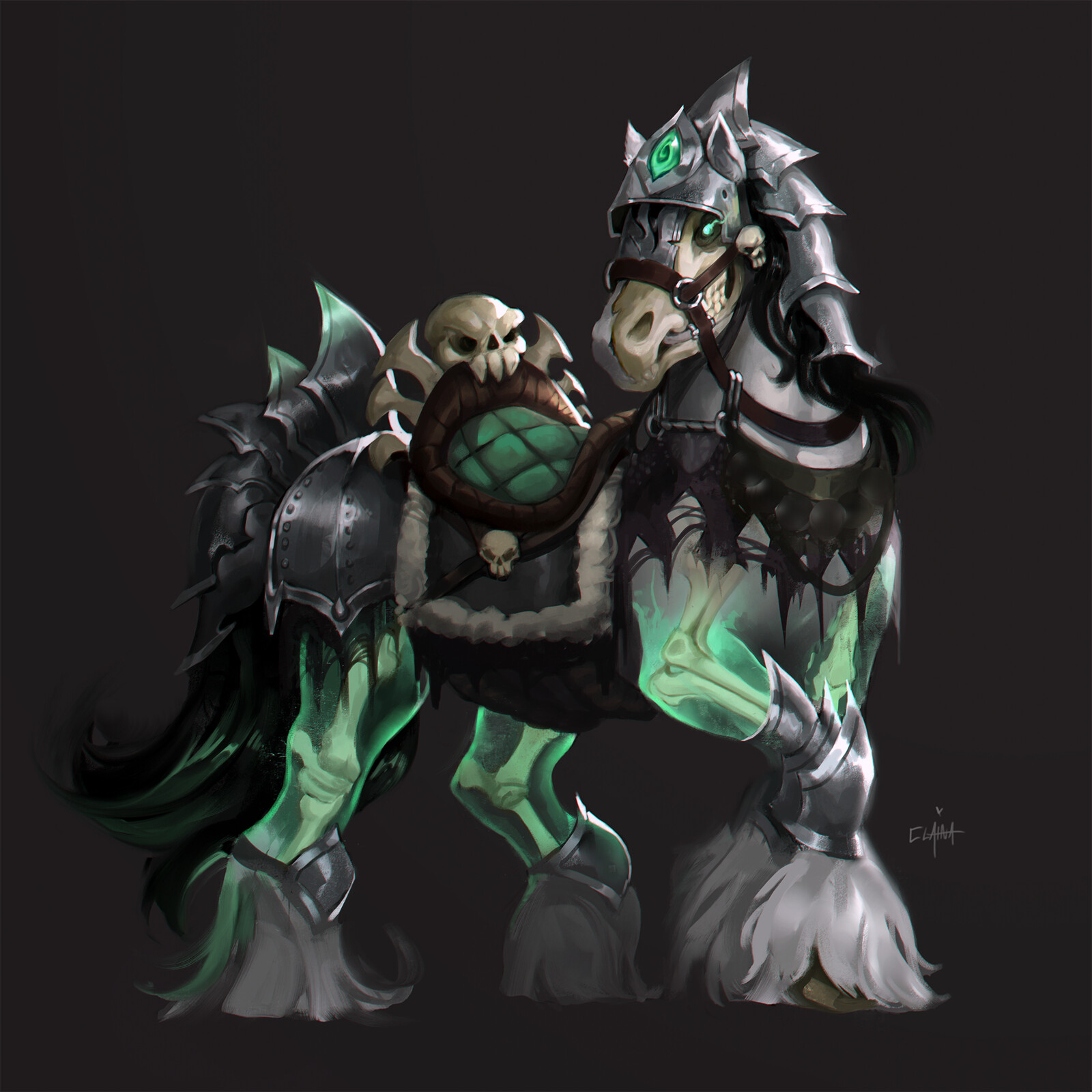 Green horsie