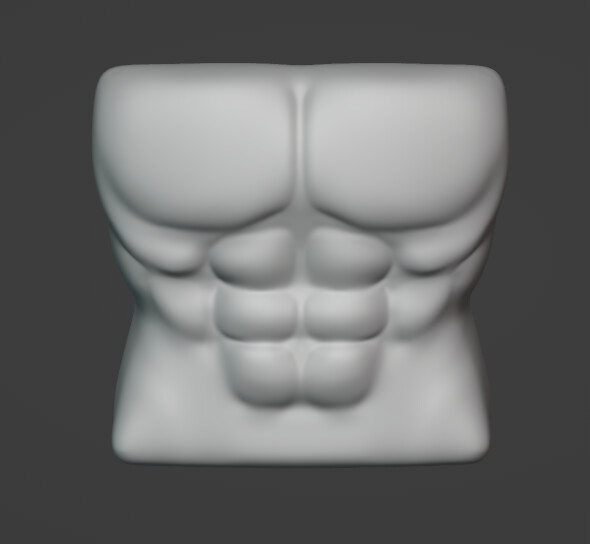 ArtStation - Roblox Torso Muscle Sculpt