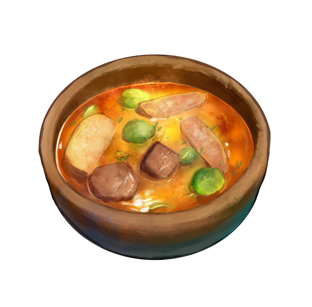 ArtStation - Food Illustrations for a games UI