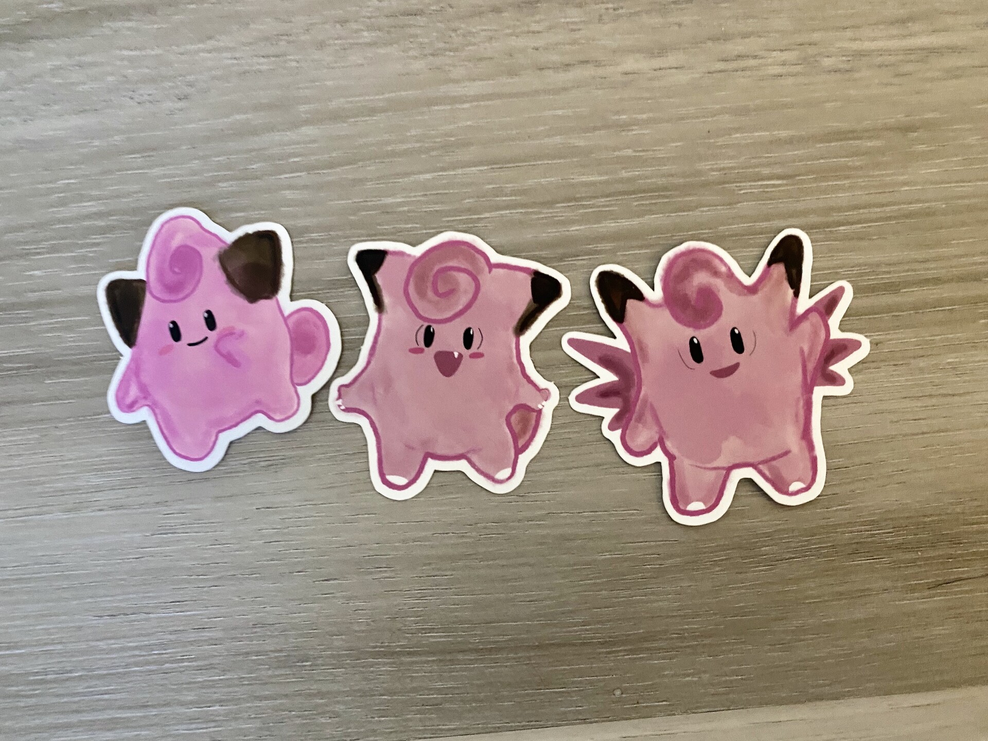 ArtStation - Clefable Evolution Stickers