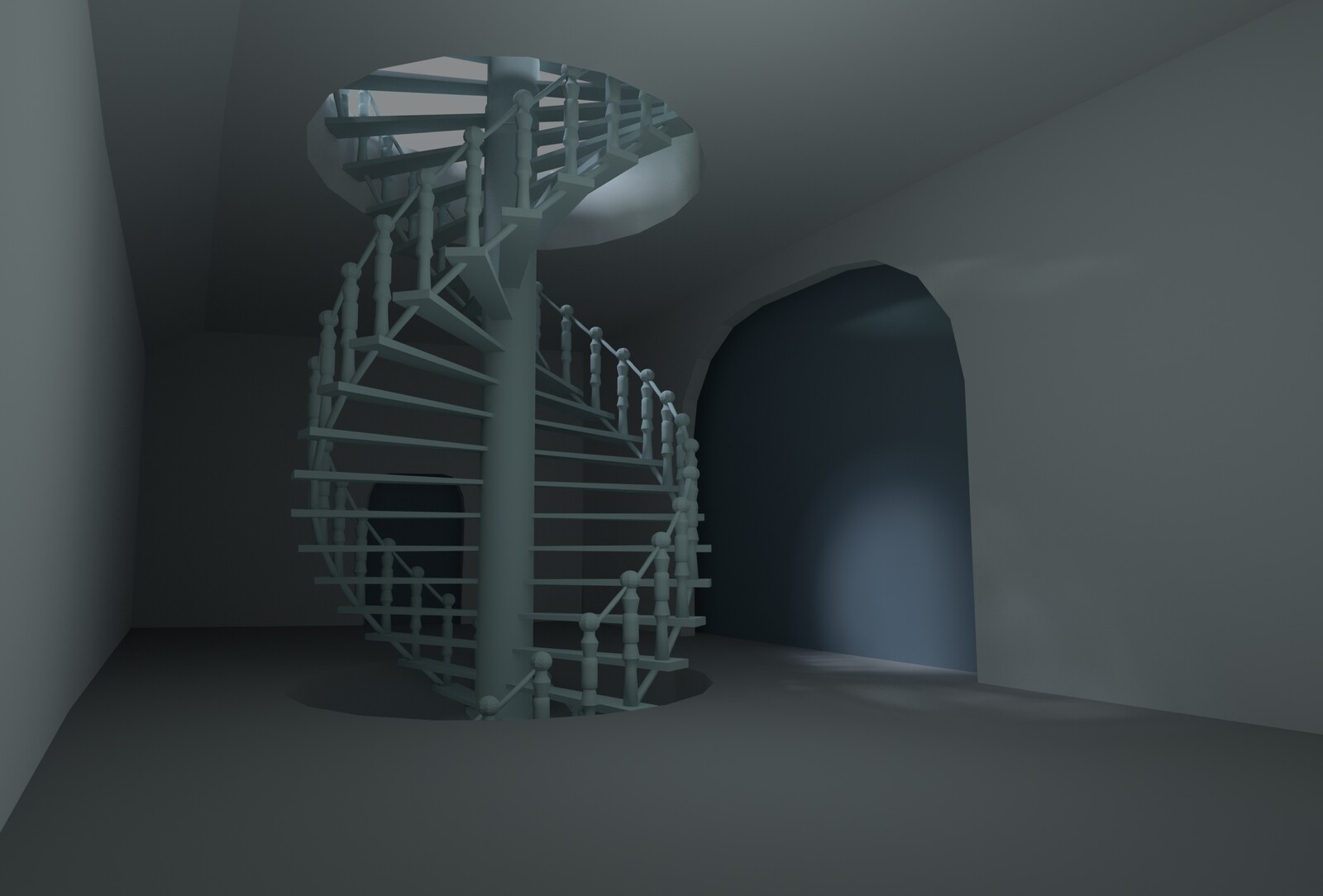 Entrance and stairway blockout