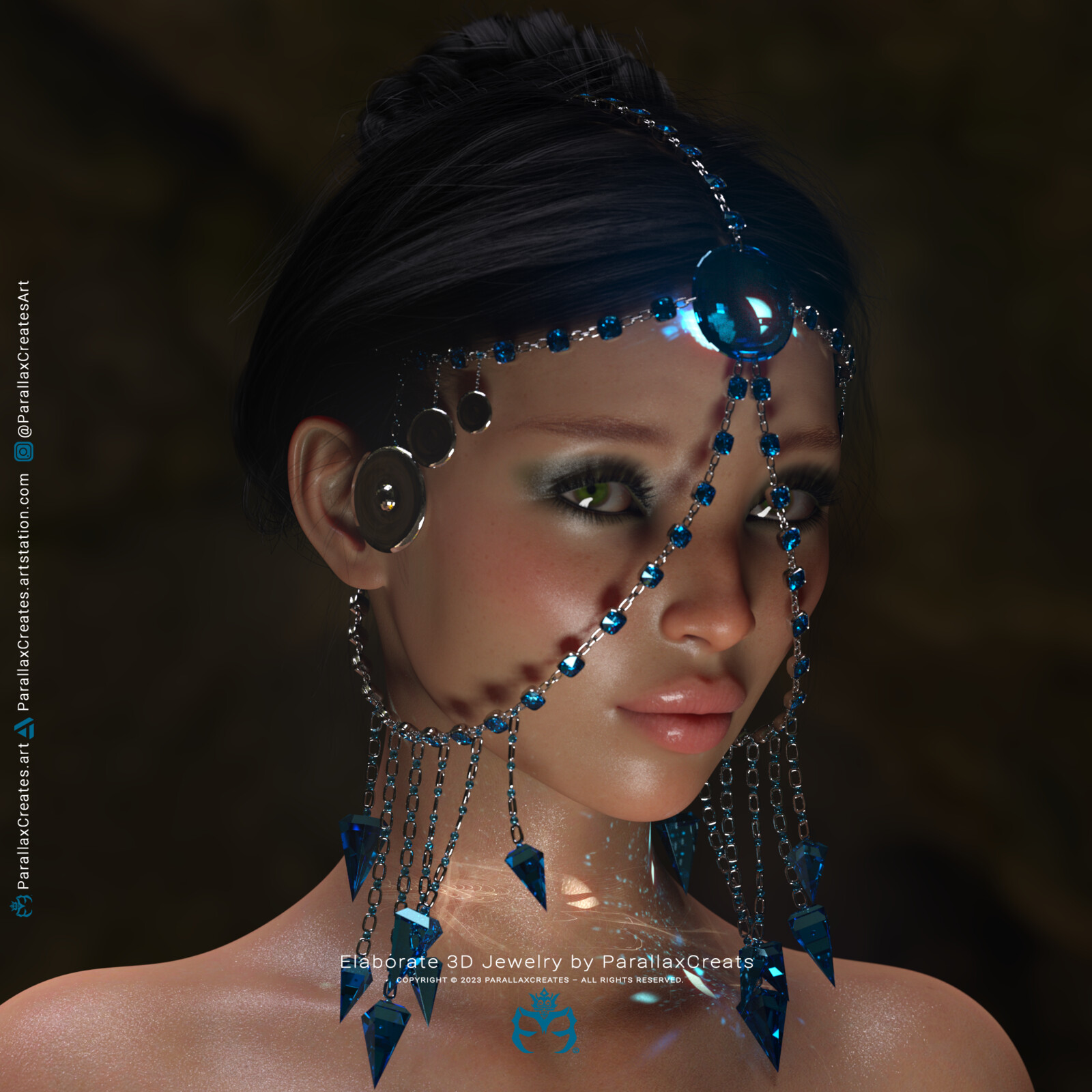 Gypsy Queen Headdress - 3D Jewelry