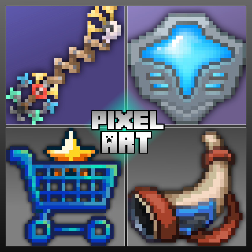 Minecraft 2d artist pixel art