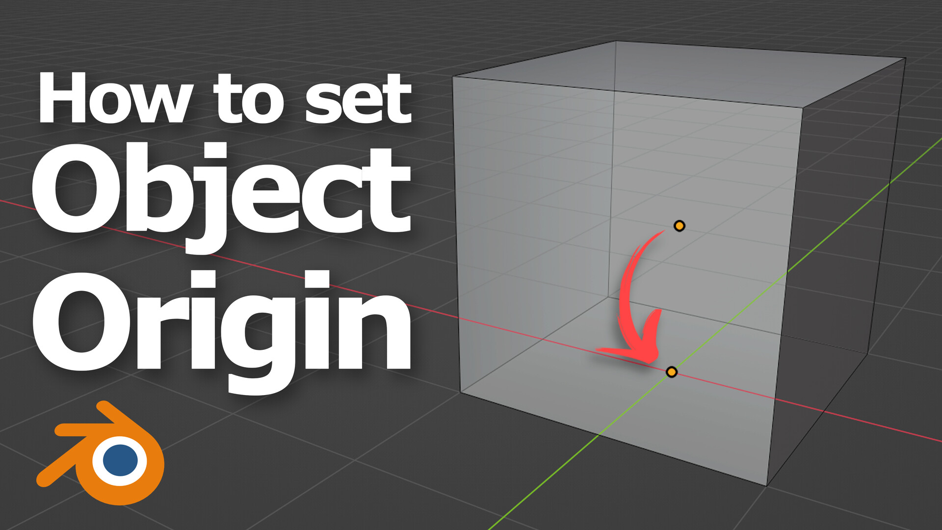Artstation blender set origin tutorial