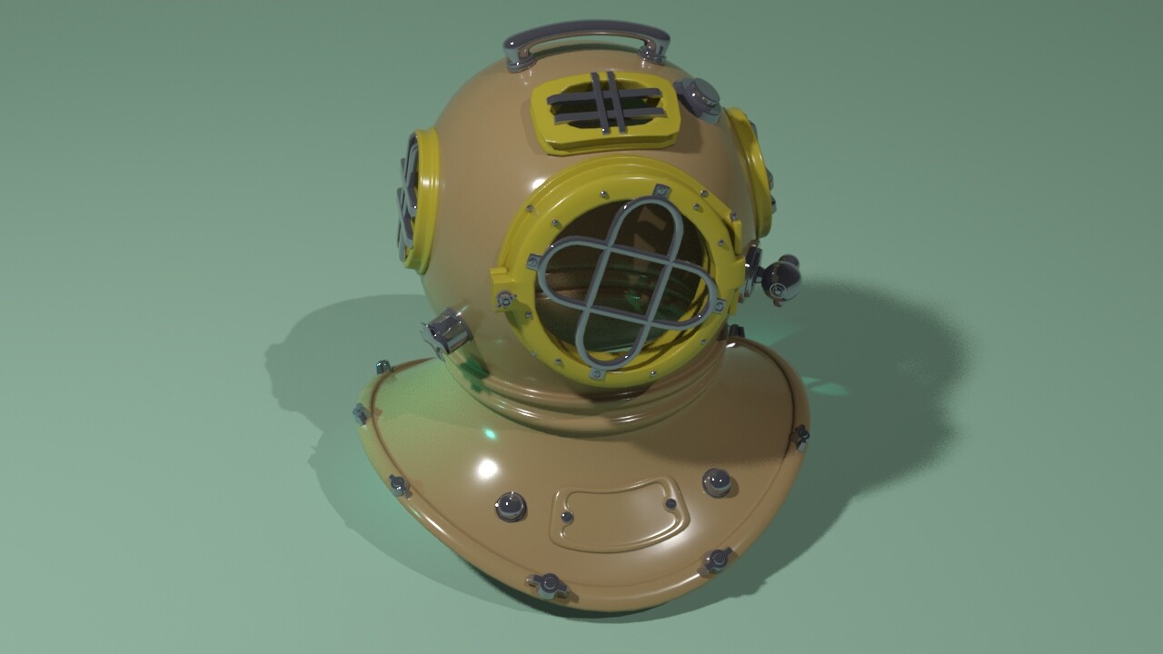 ArtStation - Scuba Helmet