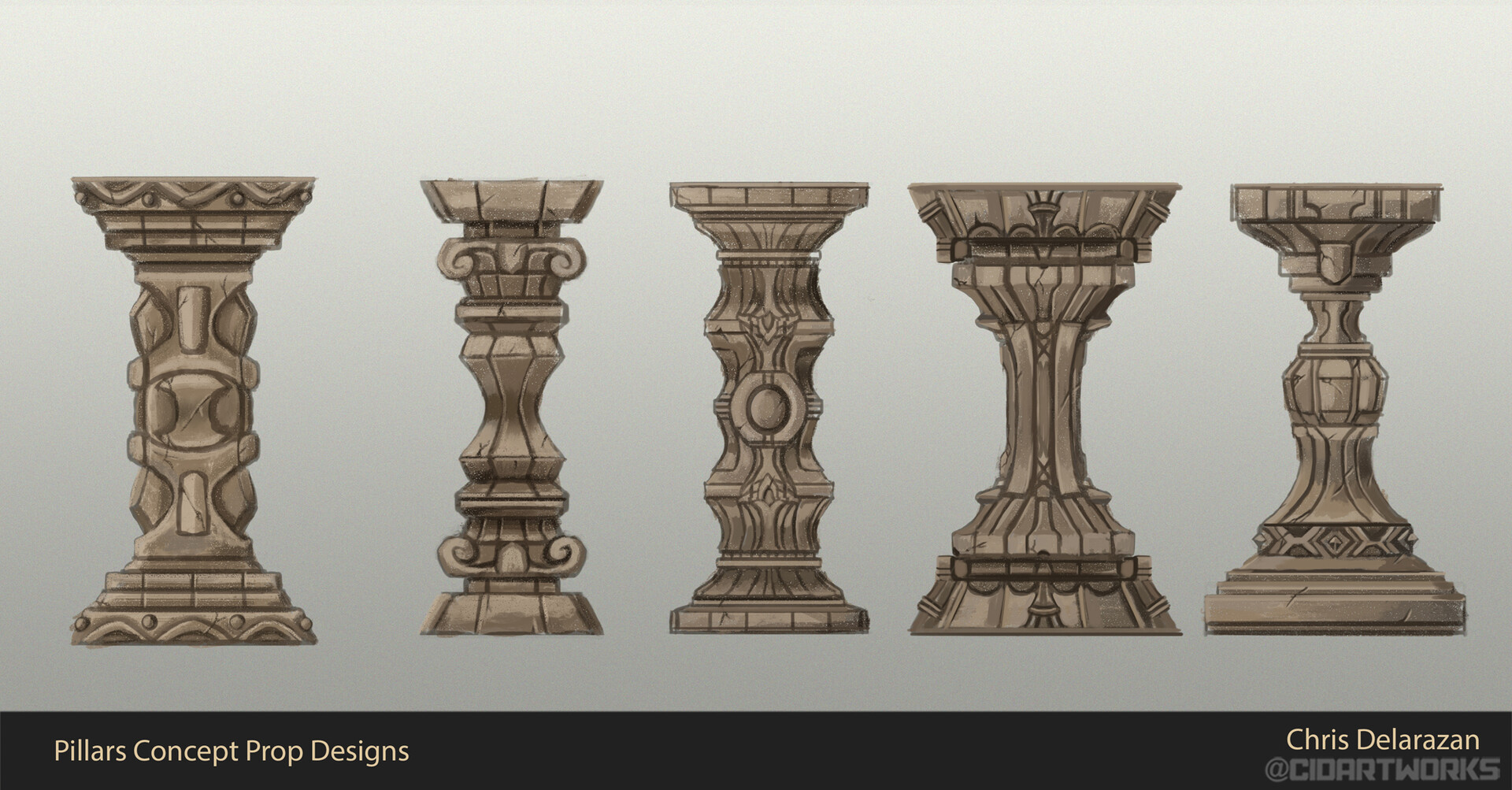 ArtStation Concept Art Pillars Design