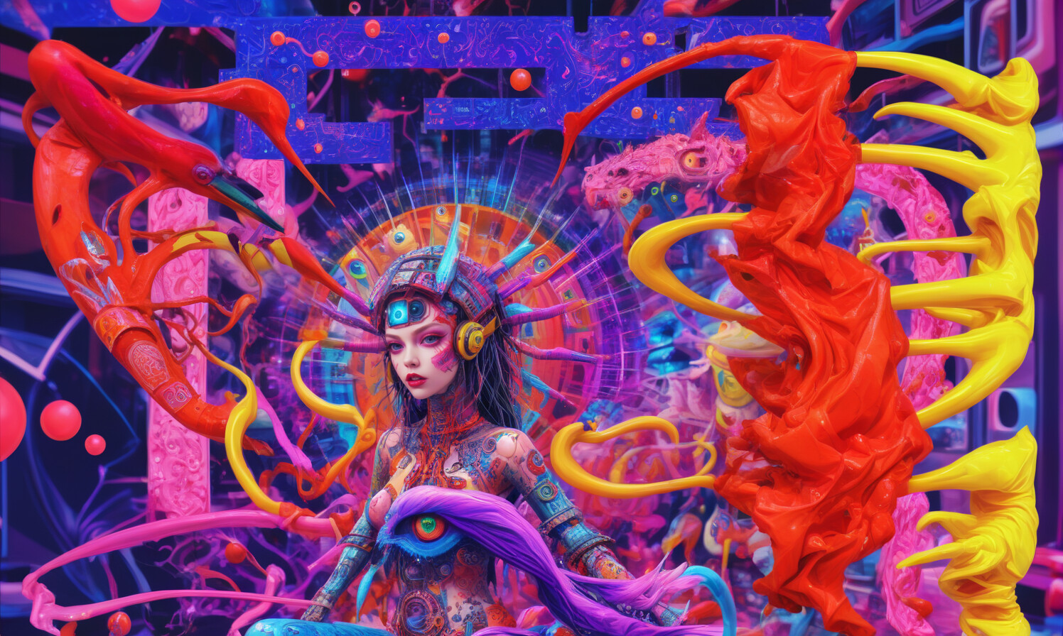 The next few of these are paintovers against the same noise painting. This is the beauty of noise painting