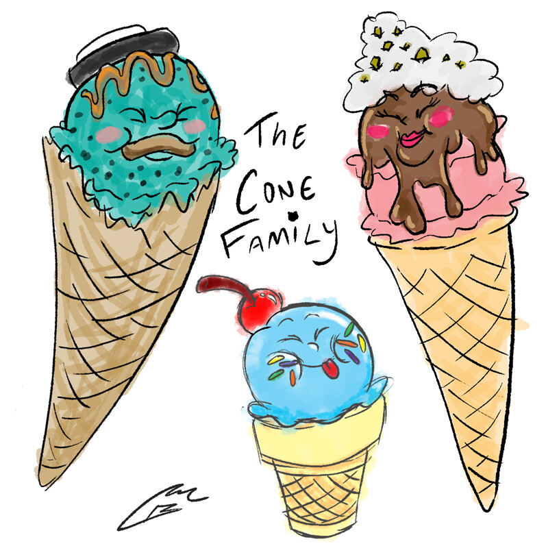ArtStation The Cone Family