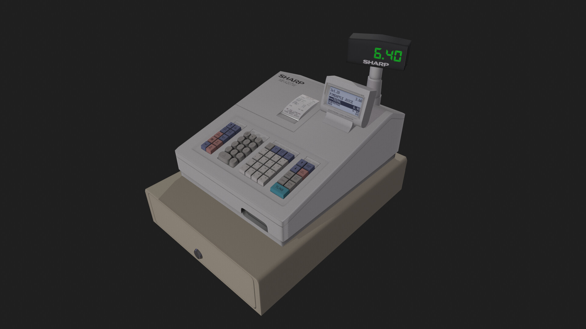 ArtStation - SHARP XEA207W Cash register
