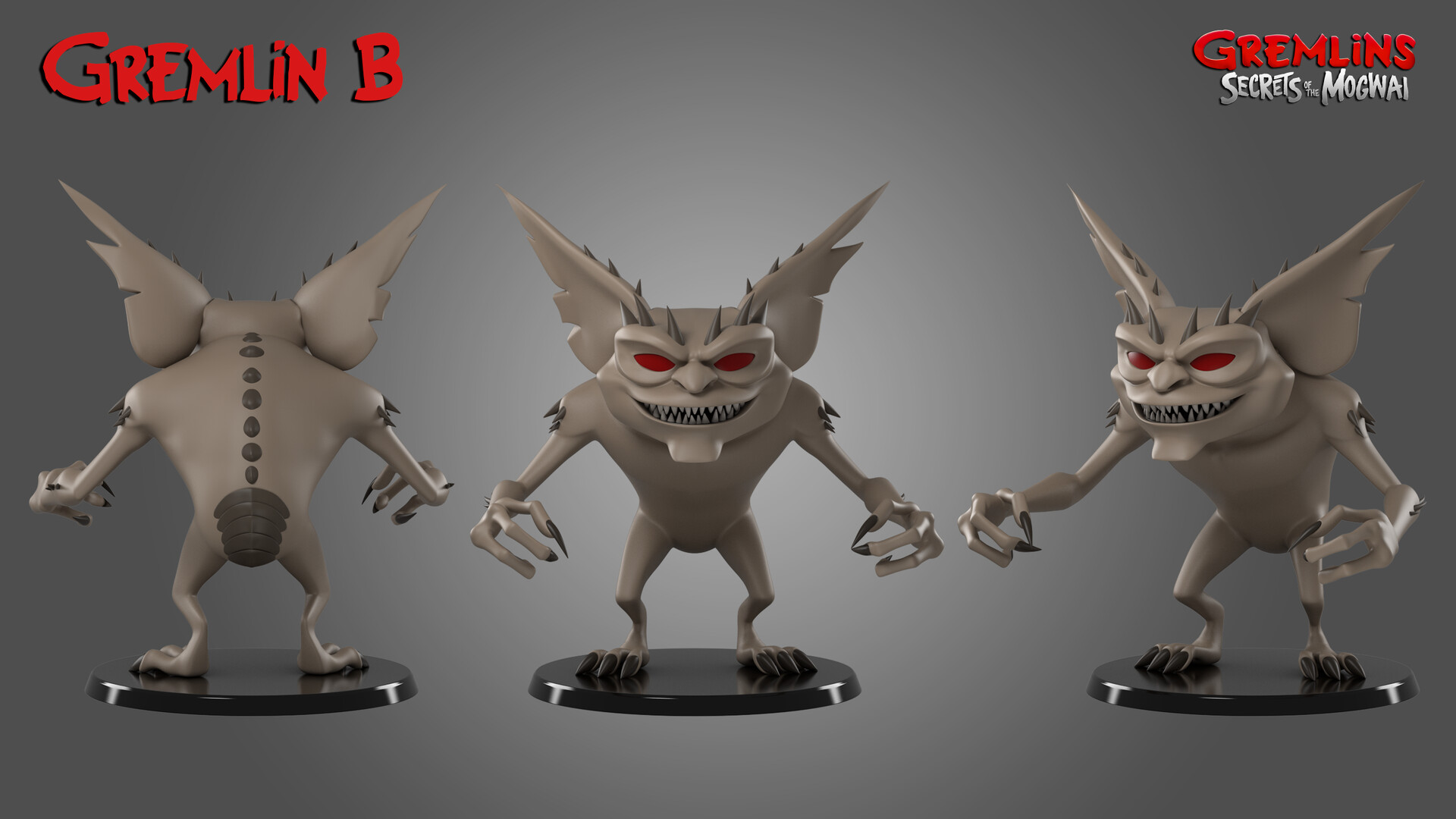 ArtStation - Gremlin B - Gremlins: Secrets of the Mogwai