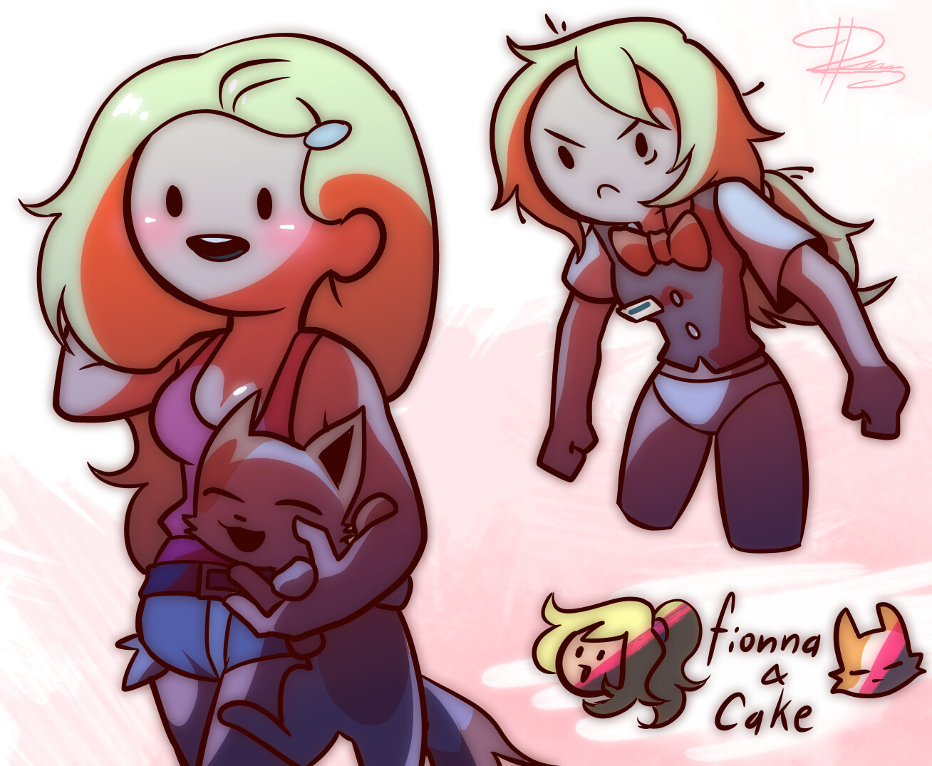 ArtStation Fionna and Cake Fanart