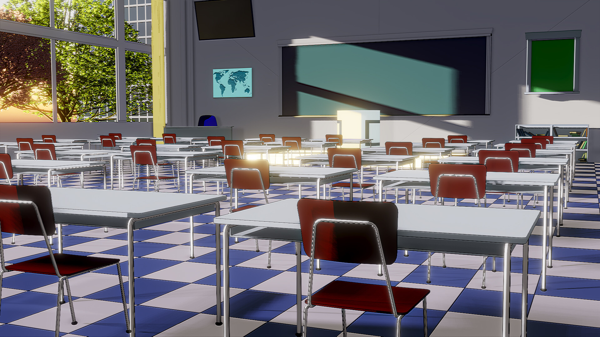 Artstation persona 3 classroom