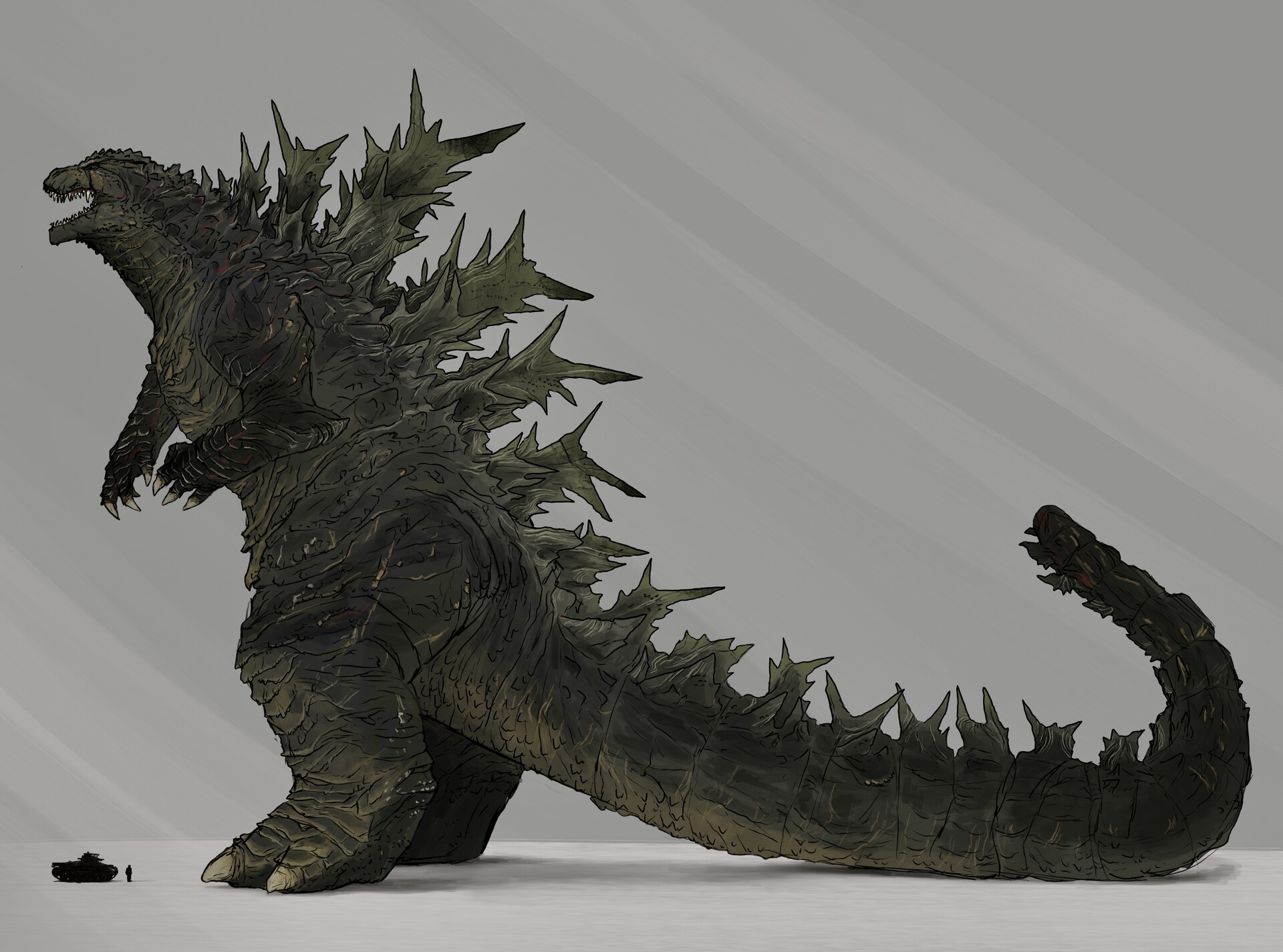 ArtStation Minus Godzilla redesign