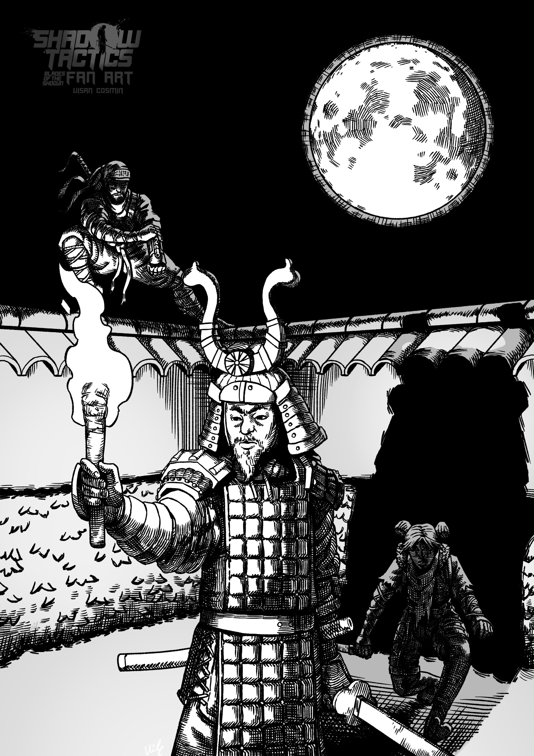 ArtStation Shadow Tactics Samurai Takedown