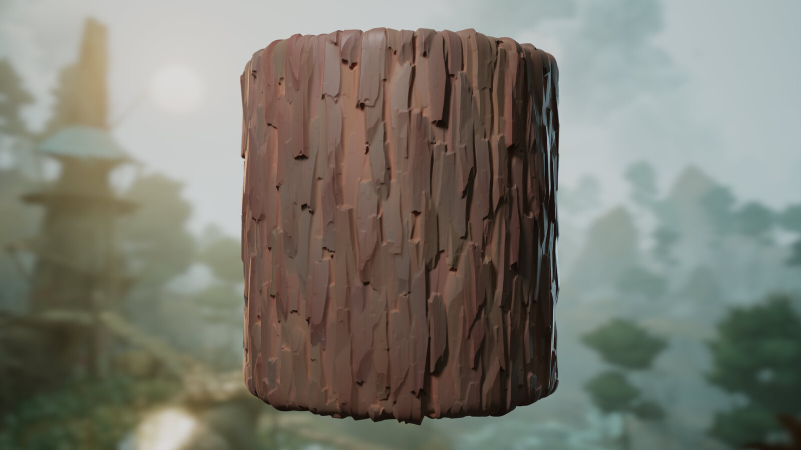 Pine tree bark