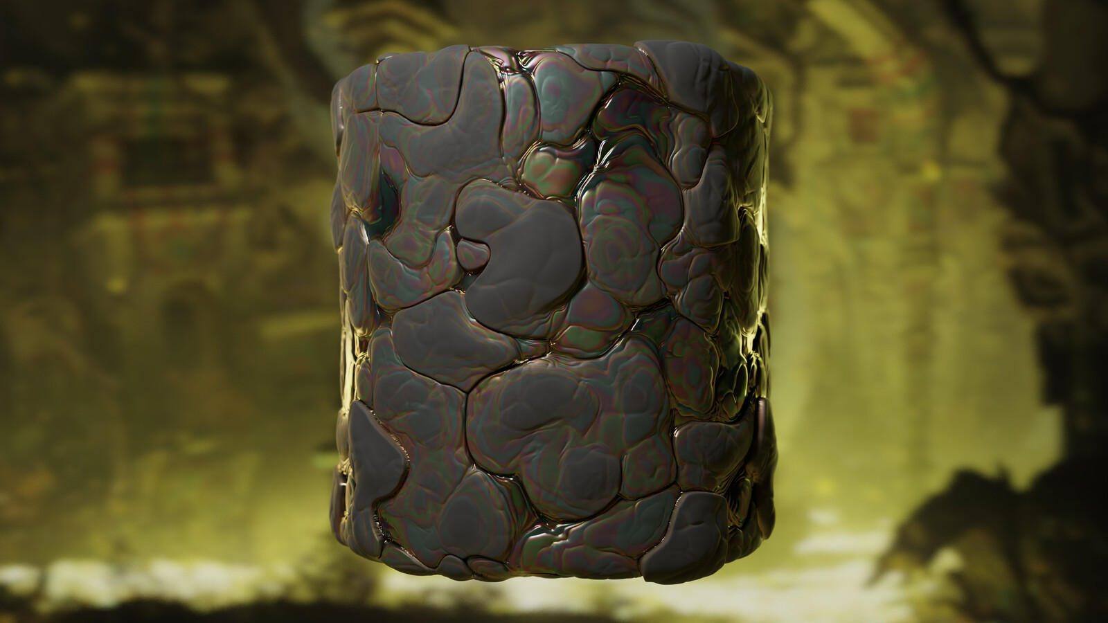 Hardened lava