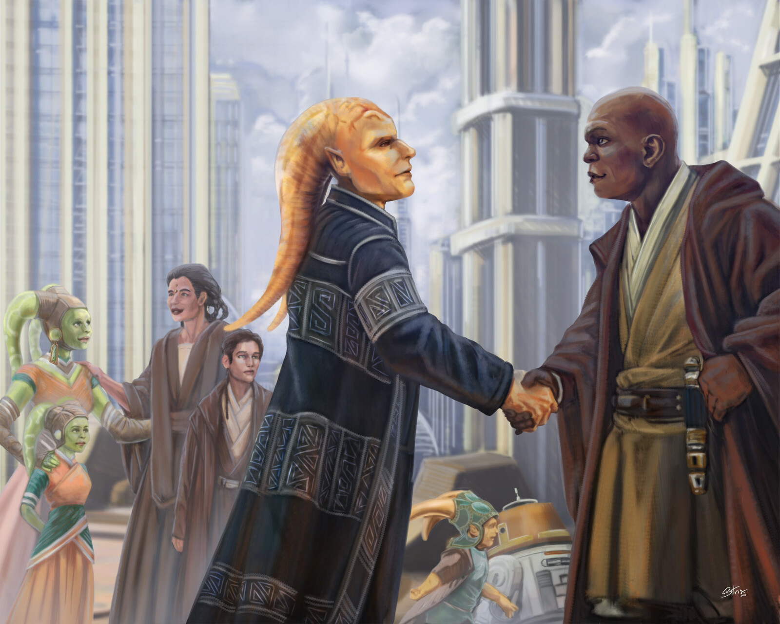 Star Wars AU
Order 66 was never given, the Jedi Order succeeded in stopping Chancellor Palpatine.