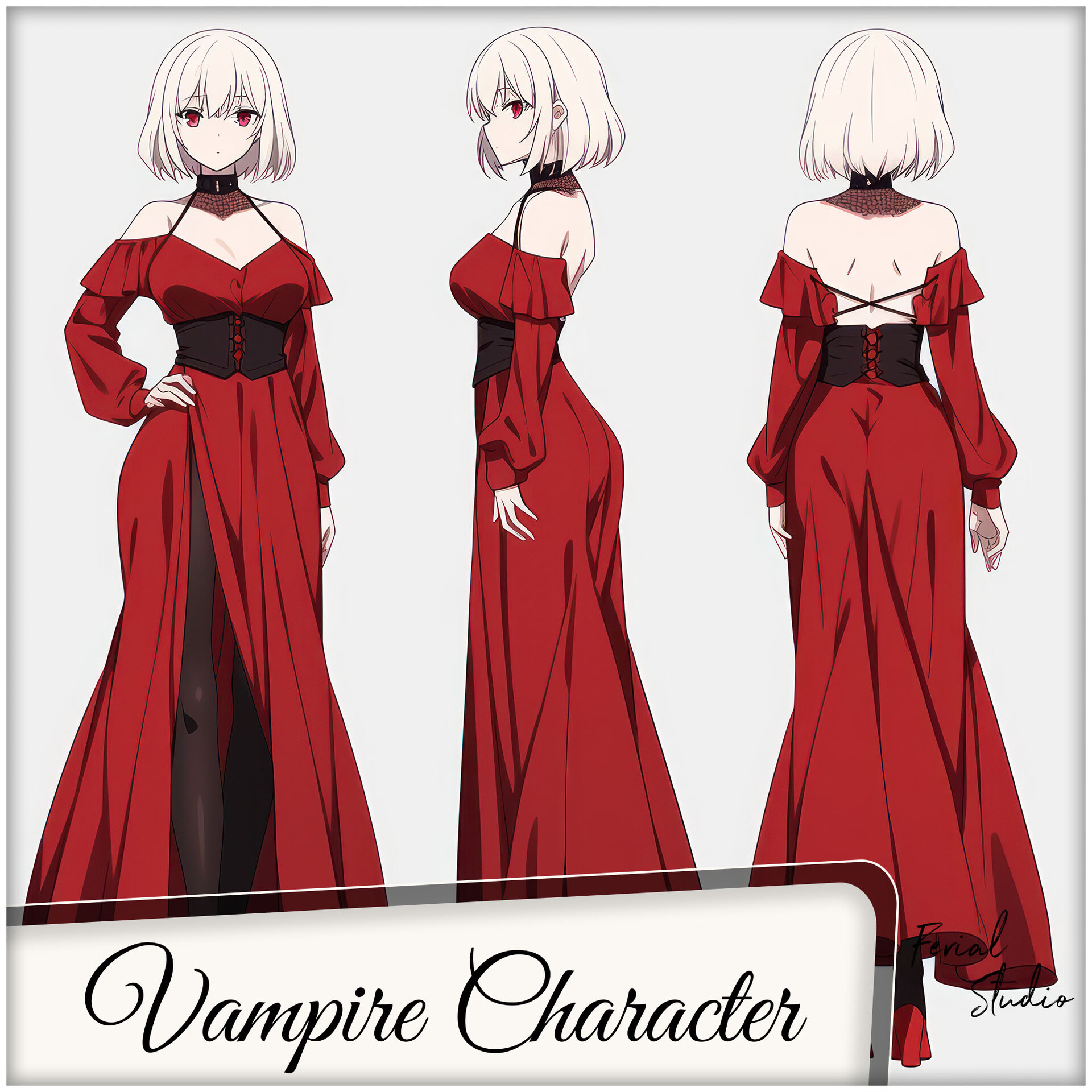 ArtStation - Vampire Anime Girl 4k wallpaper