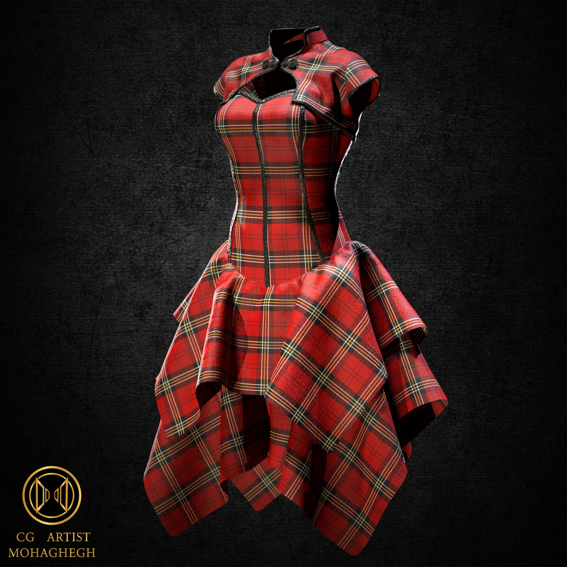 Tartan prom dress cheap
