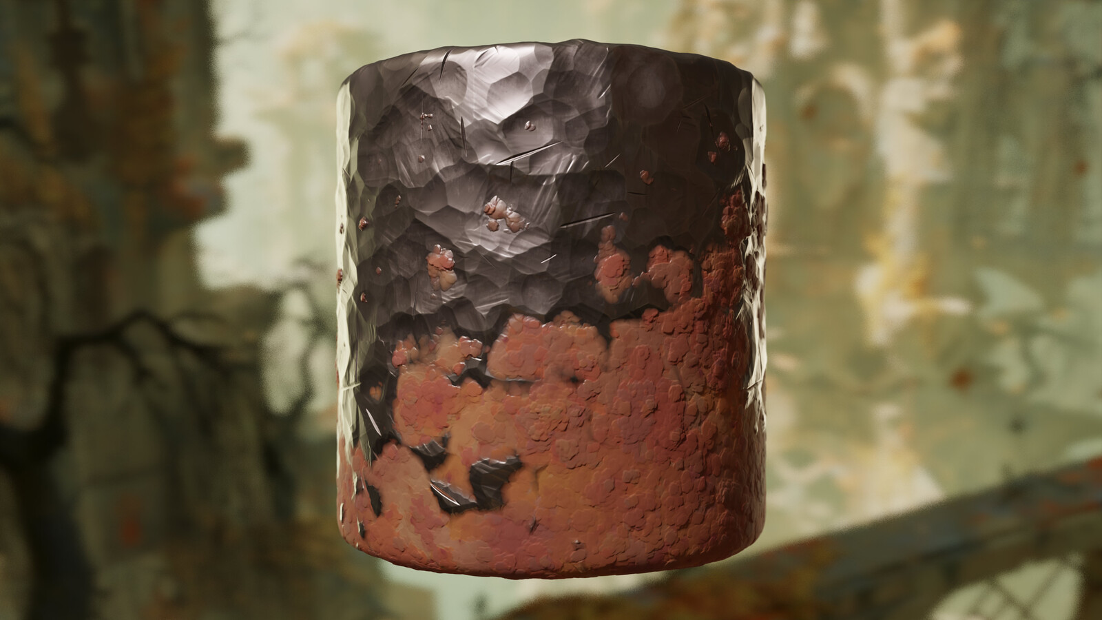 Metal and rust (height blended)