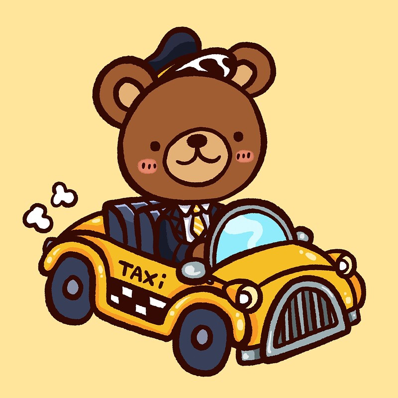 Ourson taxi