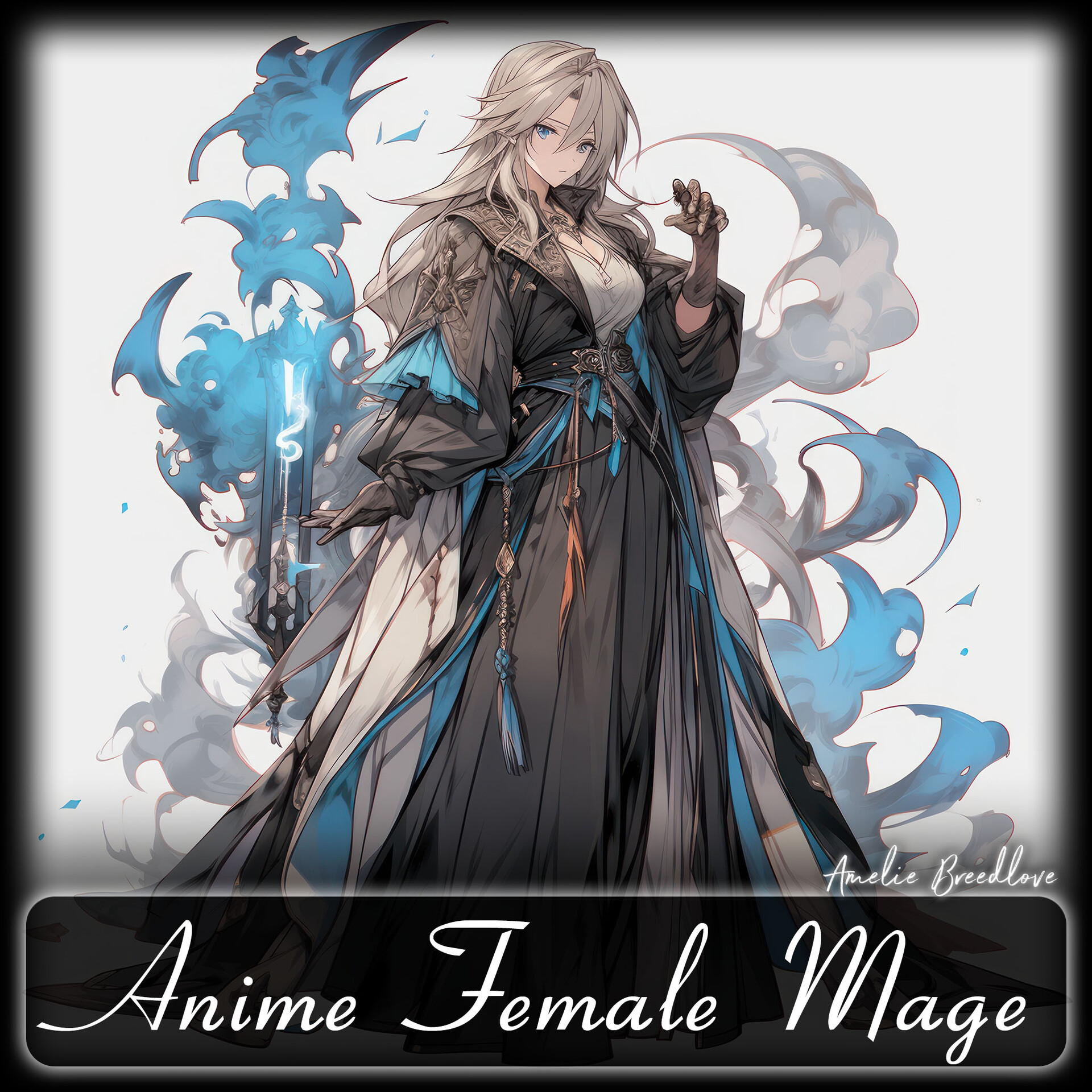 ArtStation 200 Anime Female Mage Full Body Reference Pack 4K