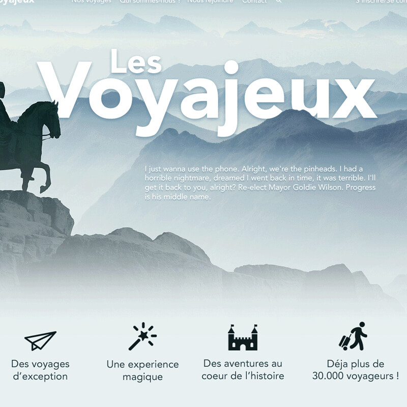 Webdesign - Les voyajeux