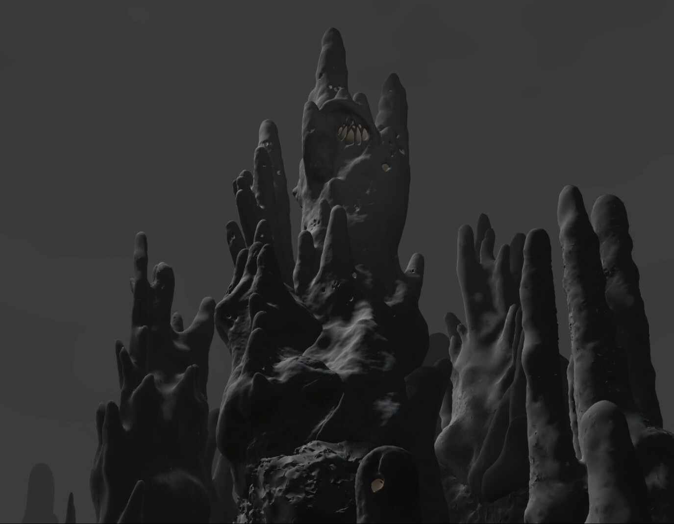 The Throne Room design was a continuous process between the Art Department and Production Design.