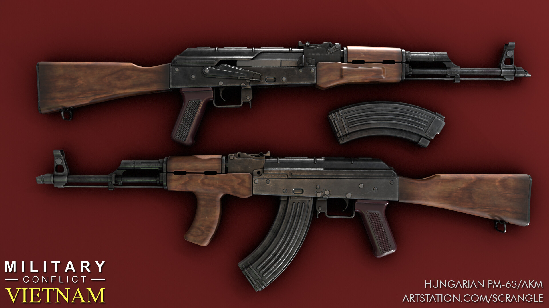 ArtStation - Military Conflict Vietnam - AK Family