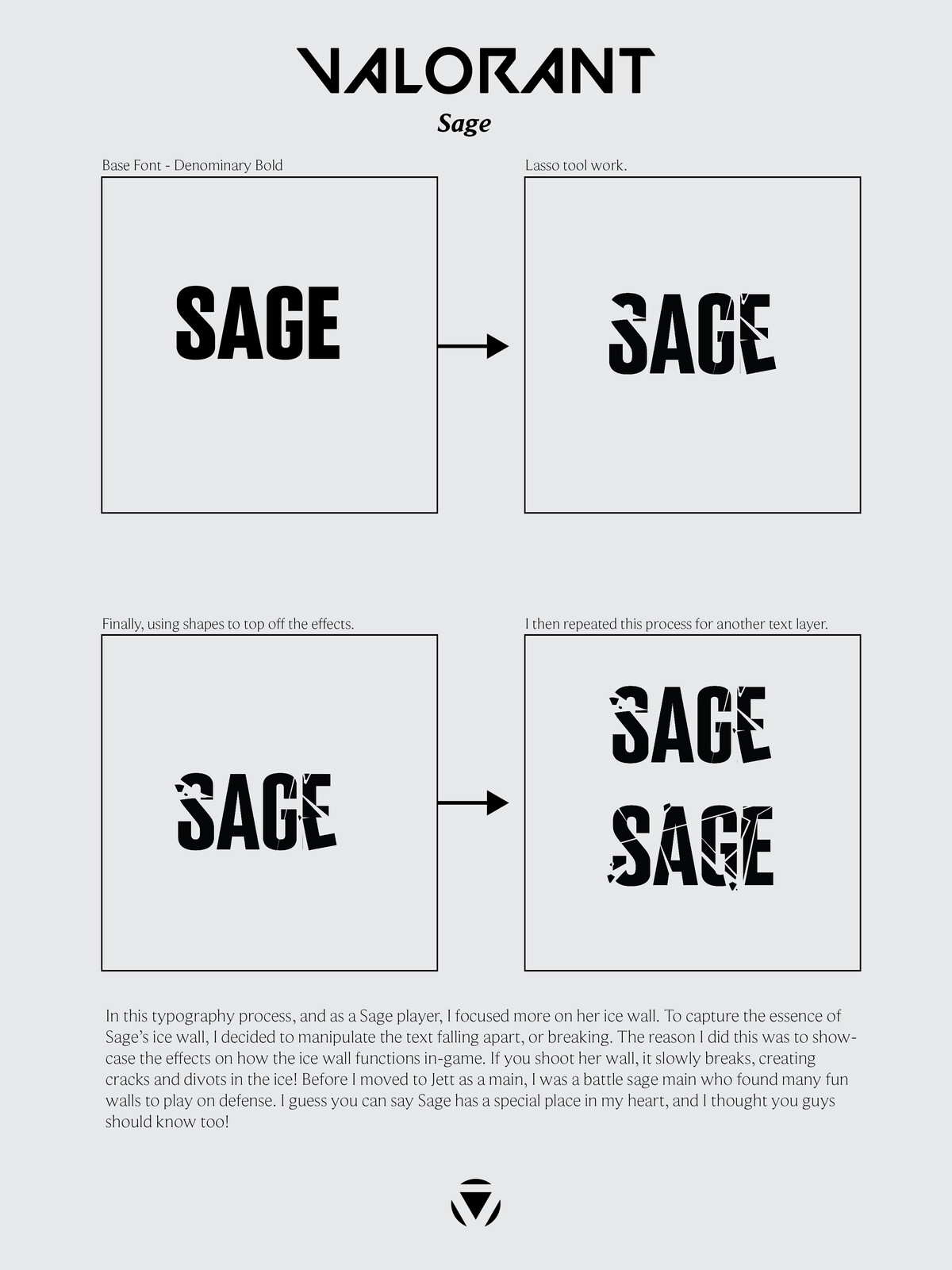 Sage Typography Process