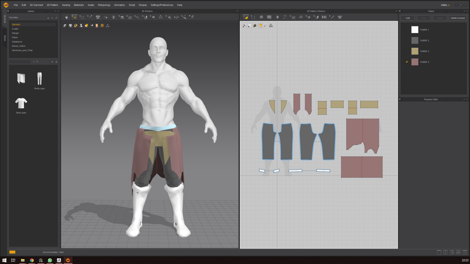 Clothes making in Marvelous Designer