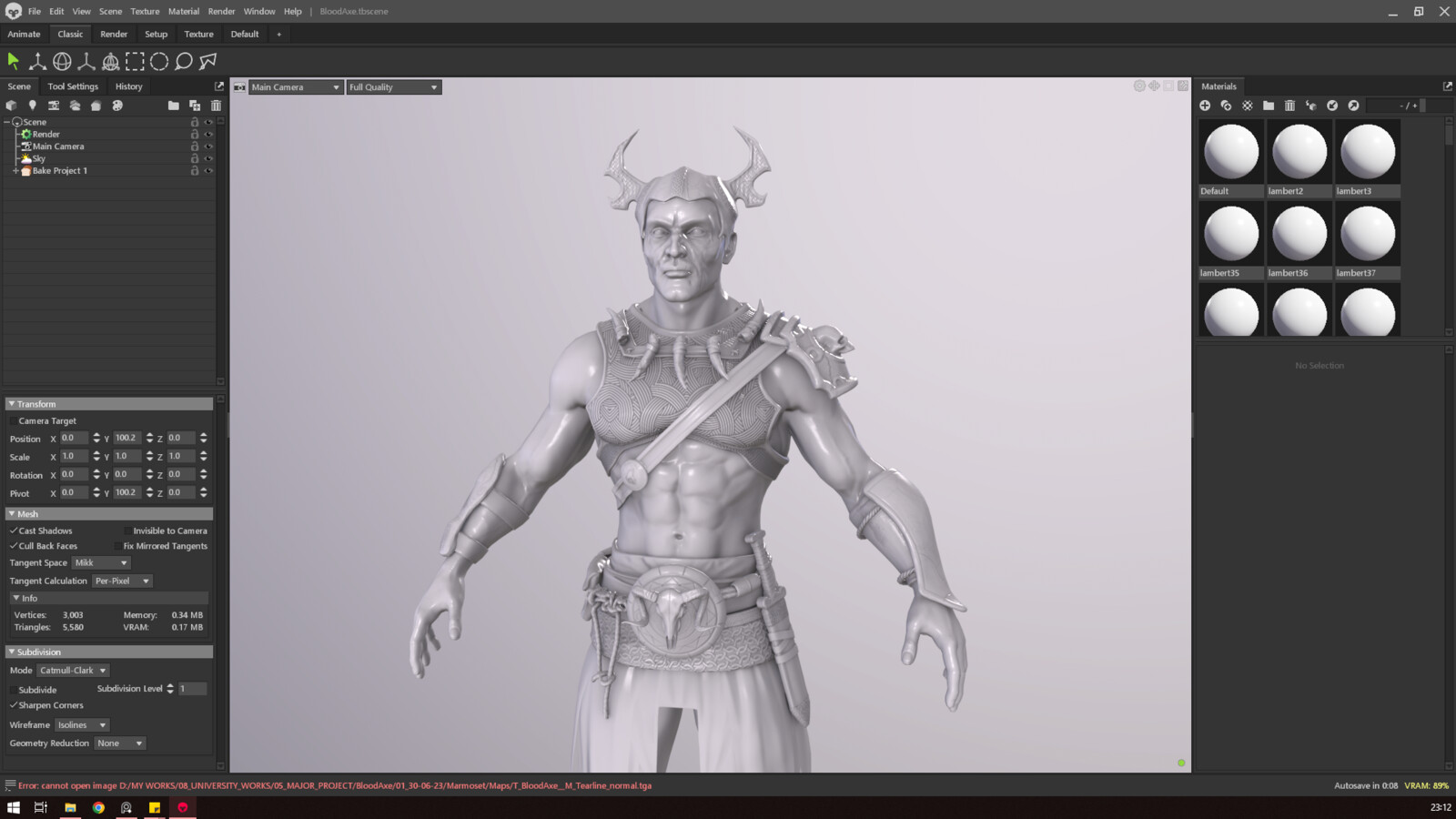 Baking in Marmoset Toolbag