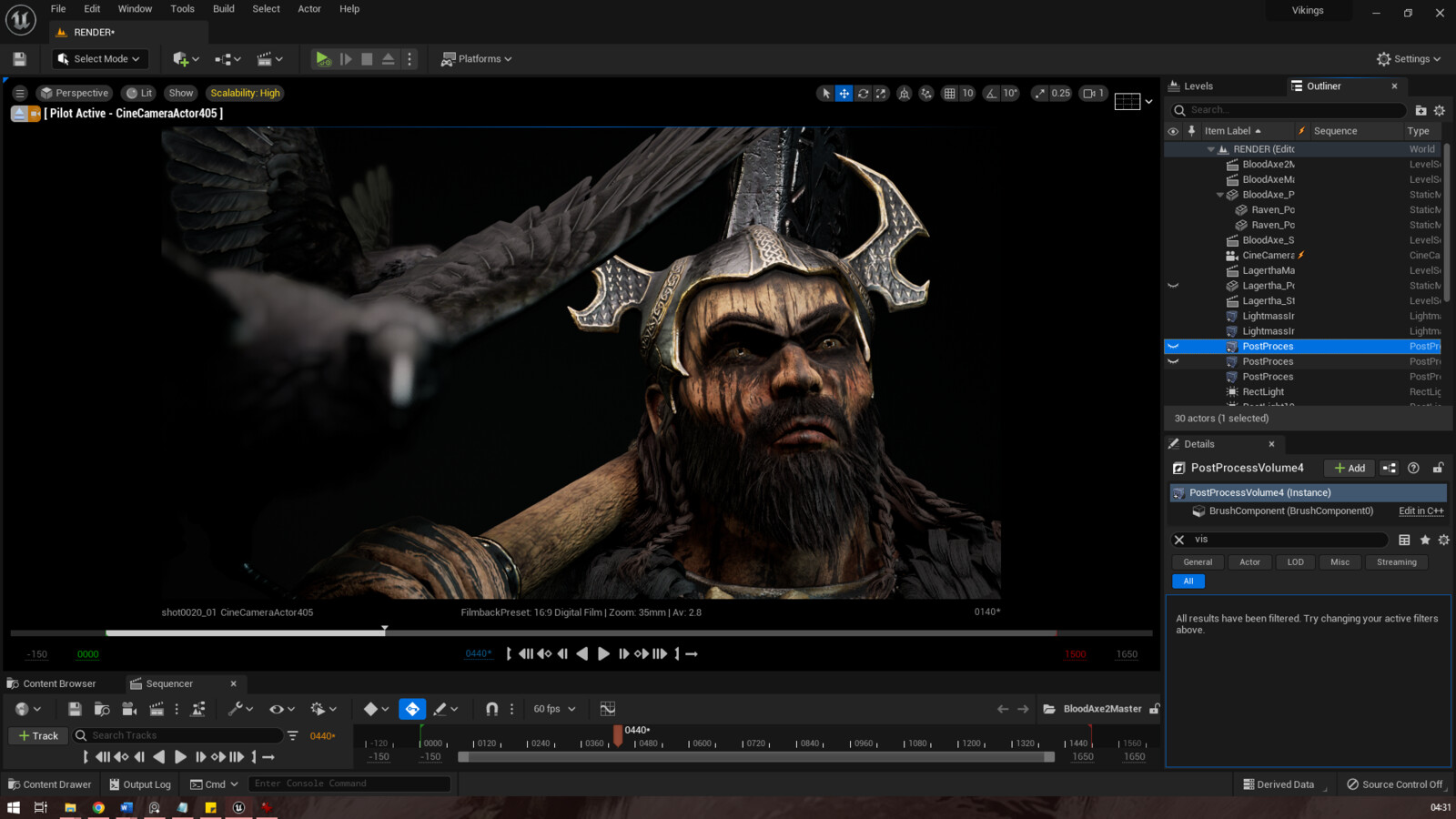 Cinematic view