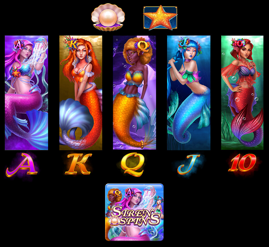 Sirens Spins Symbols, Logo and Tile